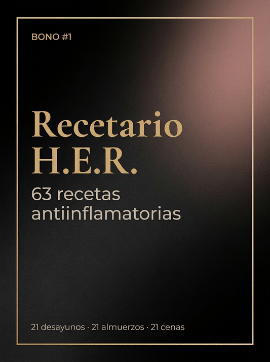 Recetario H.E.R. 63 recetas antiinflamatorias
