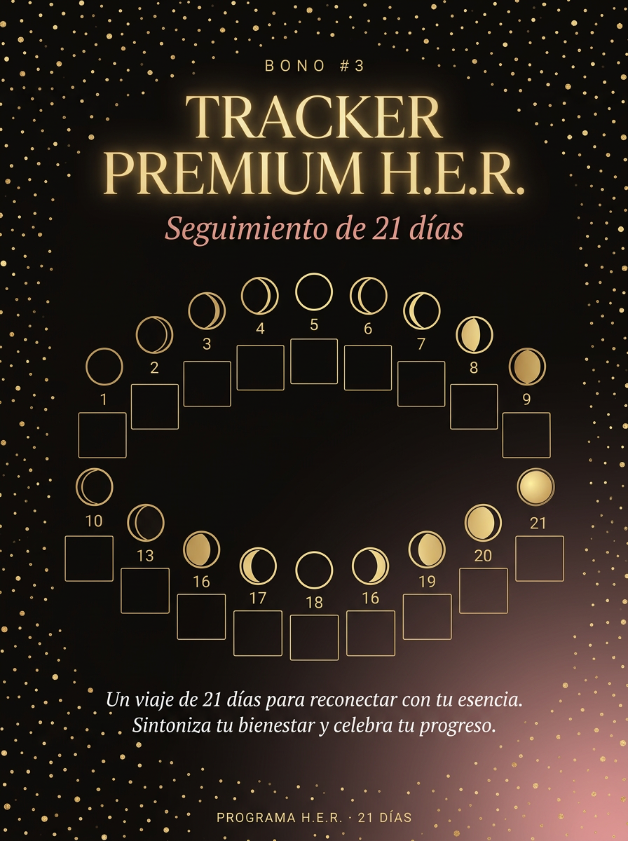 Tracker Premium H.E.R. — Seguimiento de 21 días